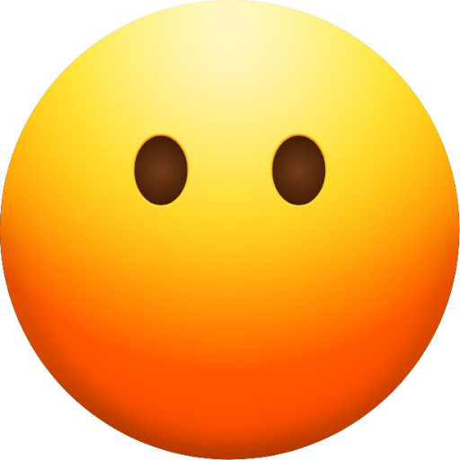 Face Without Mouth Looking Straight" Emoji - Download for free – Iconduck